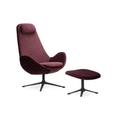 FLEXLUX Ghost High Lounge Chair with Footstool