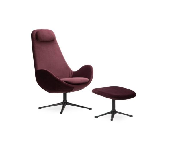 FLEXLUX Ghost High Lounge Chair with Footstool