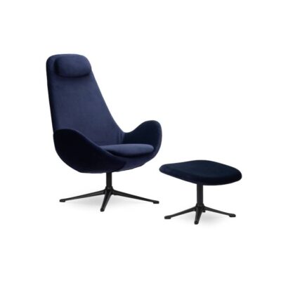 FLEXLUX Ghost High Lounge Chair with Footstool