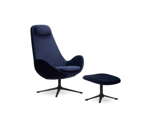 FLEXLUX Ghost High Lounge Chair with Footstool