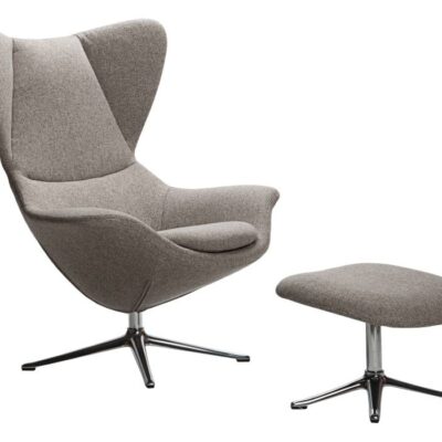 FLEXLUX Stilo Lounge Chair with Footstool