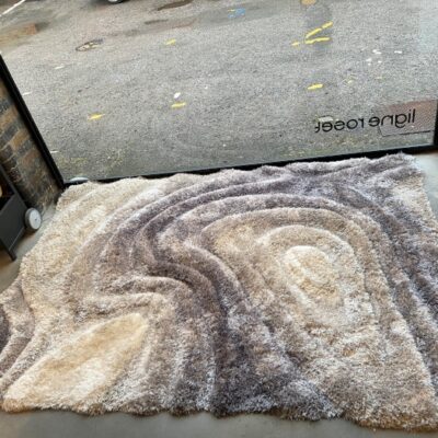 Stepevi Terra Grey and White Rug Ex-display