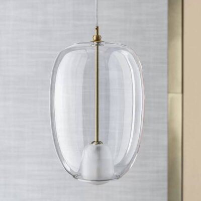 Bontempi Casa Blow Big Pendant Light with Borosilicate Glass at Urbansuite