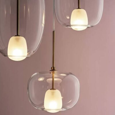 Bontempi Casa Blow Medium Pendant Light with Borosilicate Glass at Urbansuite