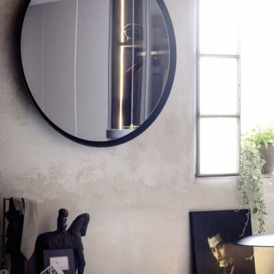 Novamobili Deep Round Wall Mirror 90cm Diameter at Urbansuite