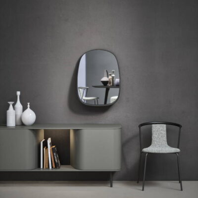 Novamobili Flow Shaped Wall Mirror 52cm Wide at Urbansuite