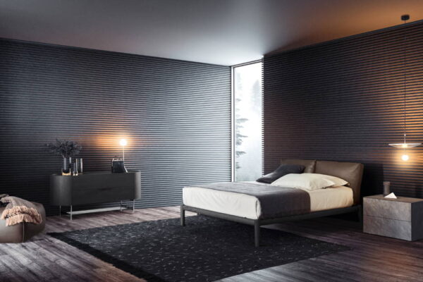 Pianca Dioniso Wooden and Upholstered Bed 180 x 200 cm Mattress Size at Urbansuite