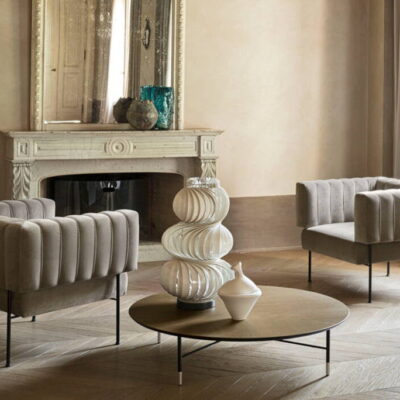 Pianca Mambo Large Round Coffee Table in Marble at Urbansuite