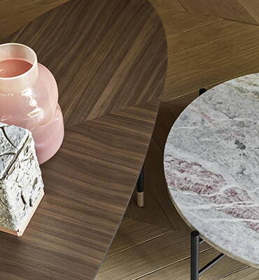 Pianca Mambo Small Round Coffee Table in Marble at Urbansuite